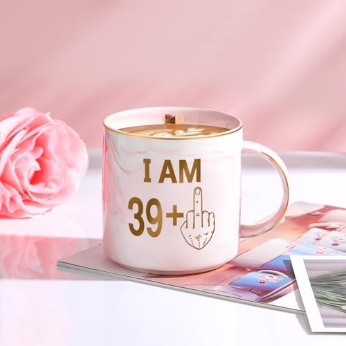 Pradnel 40th Birthday Gifts Women Funny 40 Year Old Birthday Gifts for Women 40 and Fabulous Decorations 40th Bday Gift Ideas for Woman 40s Her Best Friend - Coffee Mug Card Makeup Bag Toilet Paper - Image 3