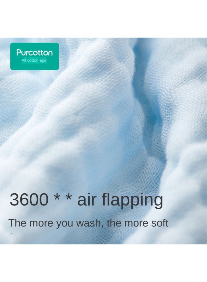 purcotton Cotton】6-layer Gauze Handkerchief For Infants, Baby Soft Facial Towel, Drool Bibs - Image 5
