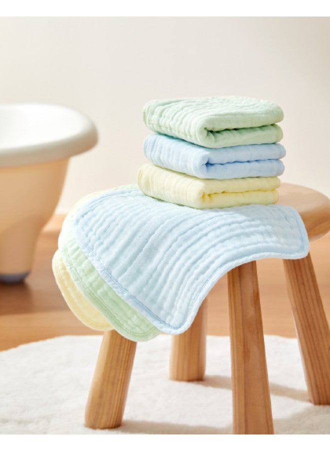 purcotton Cotton】6-layer Gauze Handkerchief For Infants, Baby Soft Facial Towel, Drool Bibs - Image 1