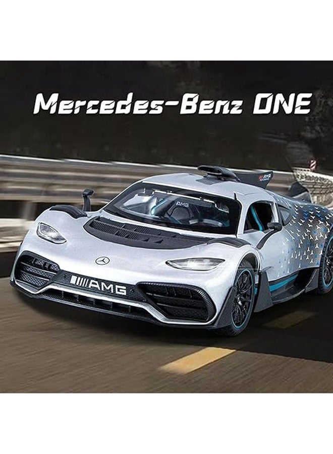 general 1:24 Scale Large Die Casting 1/24 AMG ONE Alloy Metal Pull Back Die Casting Car Scale Model Mini Car Toy Car With Pull Back Sound Light Best Kids Gift Toys For Boys - Image 3