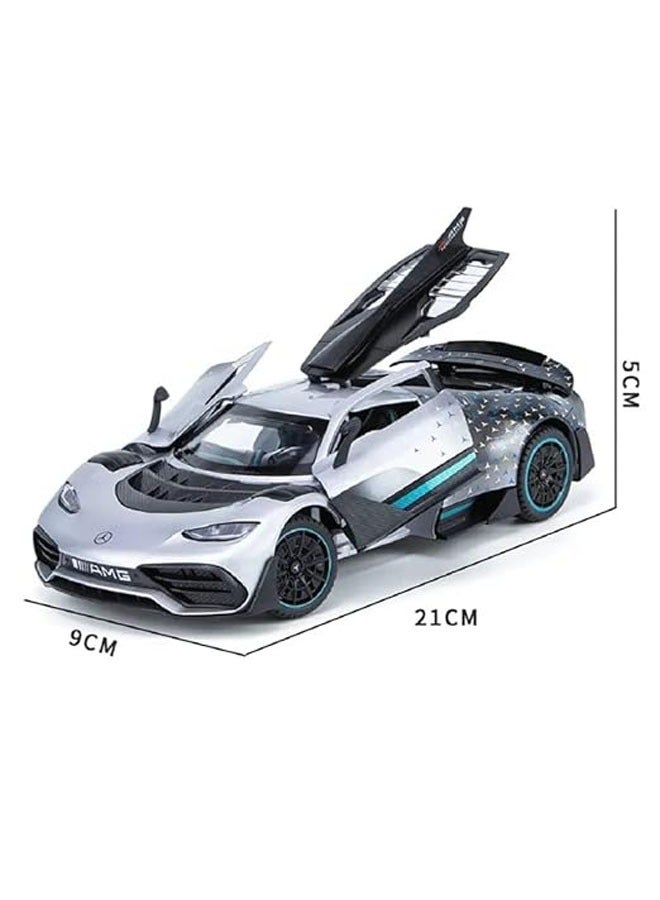 general 1:24 Scale Large Die Casting 1/24 AMG ONE Alloy Metal Pull Back Die Casting Car Scale Model Mini Car Toy Car With Pull Back Sound Light Best Kids Gift Toys For Boys - Image 4