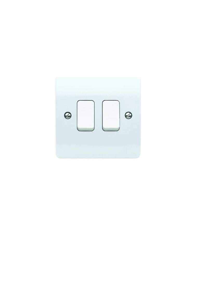 MK - MK K4872WHI Logic Plus 10AX Single Pole 2 Way Plate Light Switch - Image 1