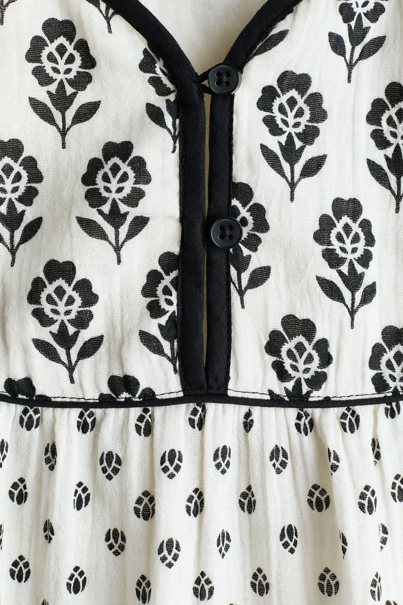 H&M Cotton muslin dress