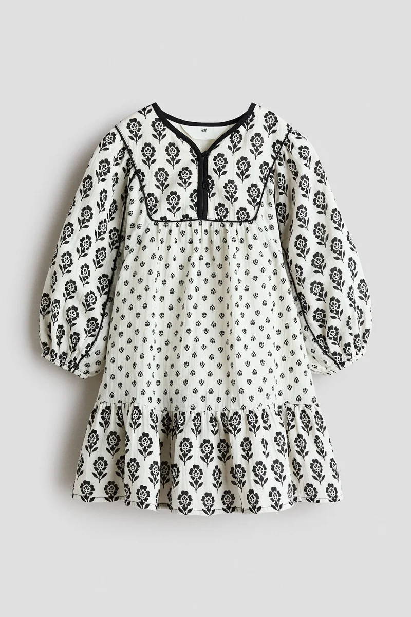 H&M Cotton muslin dress