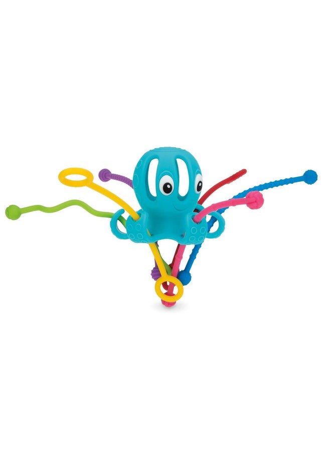 Nuby Nuby Silicone Octopus Sensory Toy with Bright Colored Silicone Textured Cords for Tactile Development, 18+ Months  - Image 2