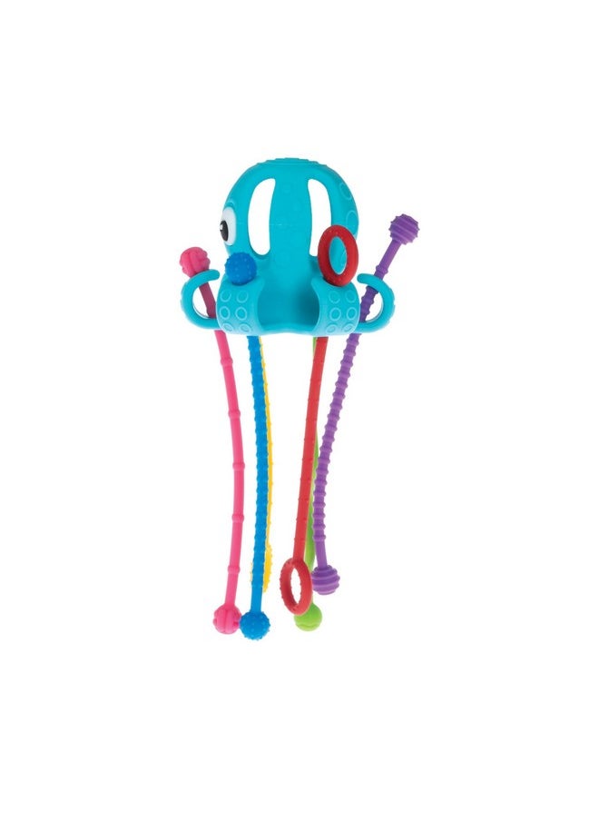 Nuby Nuby Silicone Octopus Sensory Toy with Bright Colored Silicone Textured Cords for Tactile Development, 18+ Months  - Image 5