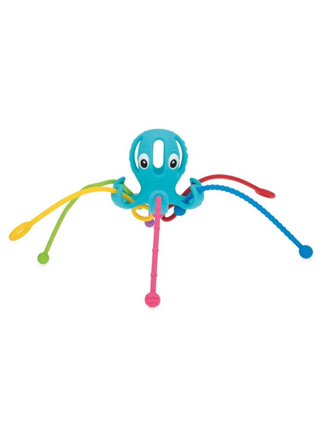 Nuby Nuby Silicone Octopus Sensory Toy with Bright Colored Silicone Textured Cords for Tactile Development, 18+ Months  - Image 3