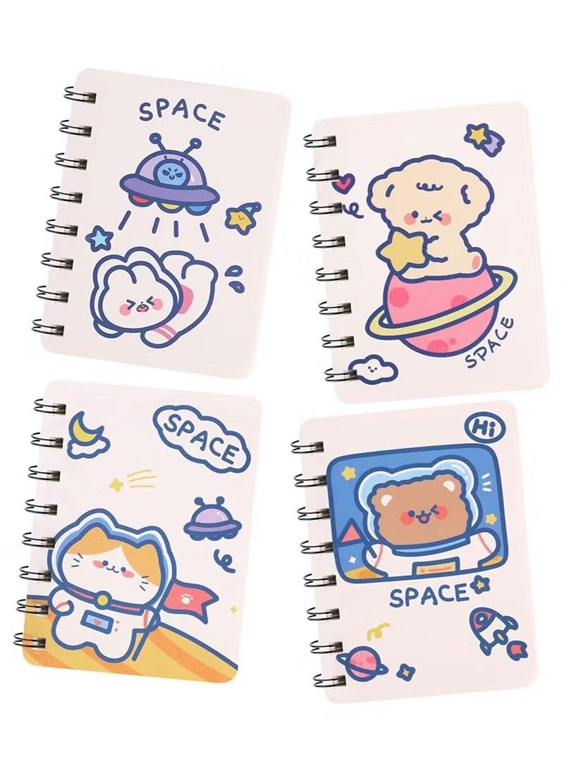 أخبار Mini Cute Animal Cartoon Pocket Book Pack of 8 ، SPORAL PORTABLE STEPADS مع ورق فارغ وبطانة ، بما في ذلك Mini Journal Notepad A7 - Image 5