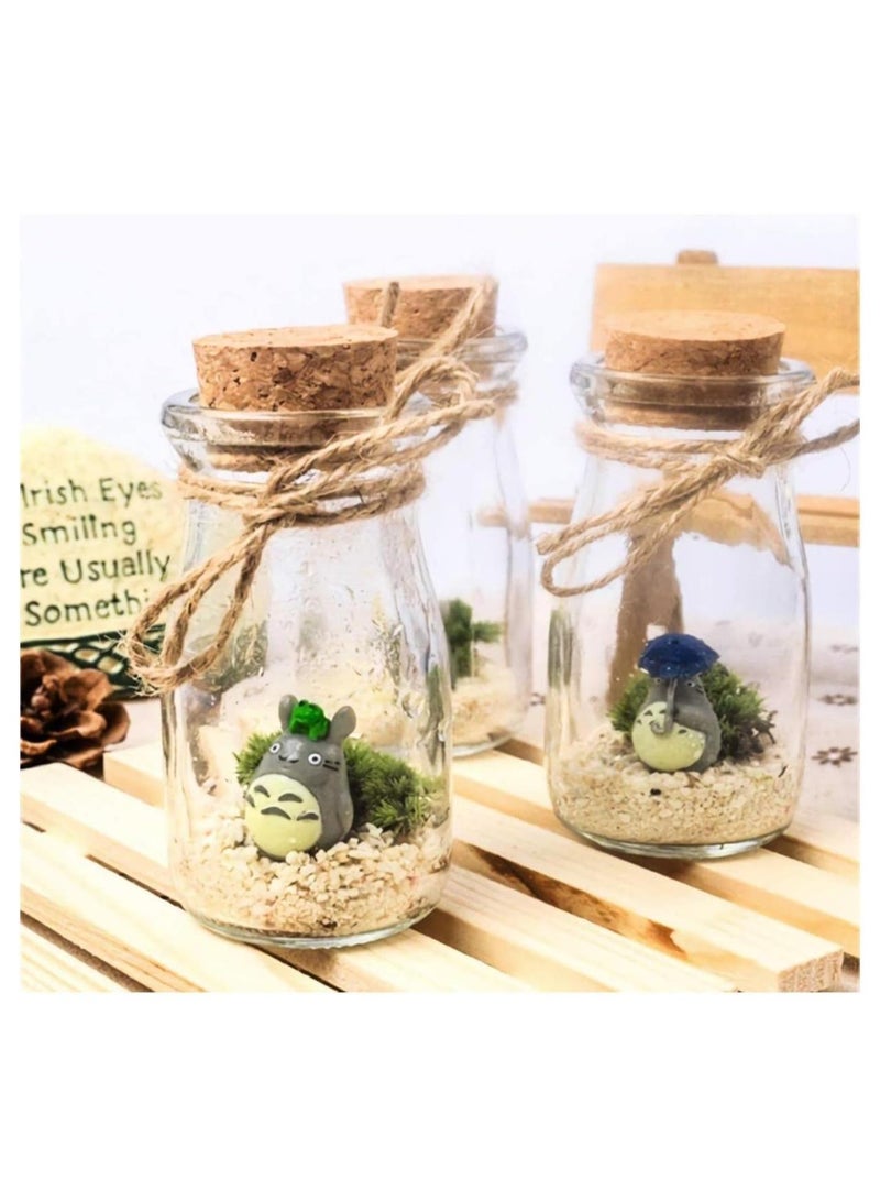 FUFU 20Pcs 100ml Cork Stoppers Glass Bottles Yogurt Pudding Bottle Mini  Jar Small Glass Bottles With Cork Lid for Wedding Favors Wishing Bottles DIY Arts Crafts - Image 5