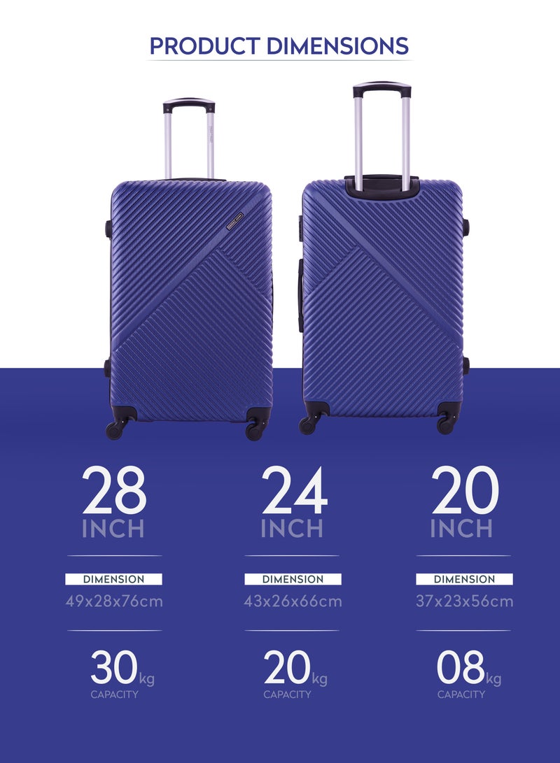 PARAJOHN مجموعة حقائب سفر باراجون PJTR3174، 3 قطع (20&quot;، 24&quot;، 28&quot;)، 4 عجلات، - Image 4