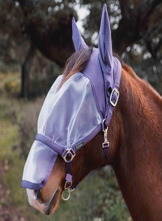 Horze Paso Fino Horse Halter with Horse Fly Mask with Ears, 2 in 1 Combo - Image 3