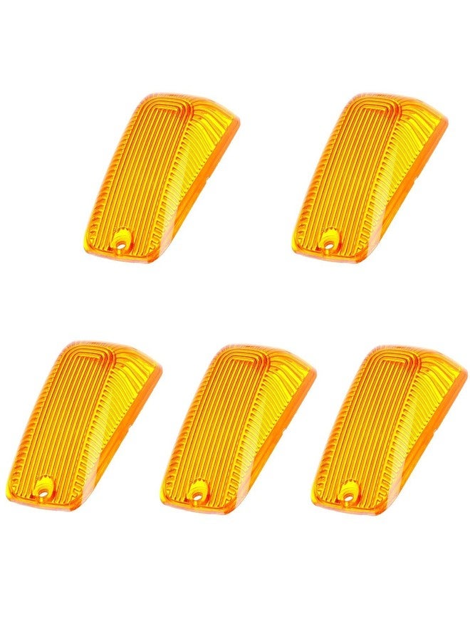 KMA 5 X Cab Marker Light Amber Cover, Cab Roof Running Lights, Top Light for 1988-2002 Chevy/GMC C1500 C2500 C3500 K1500 K2500 K3500 Pickup Trucks (Only Cover) - Image 1