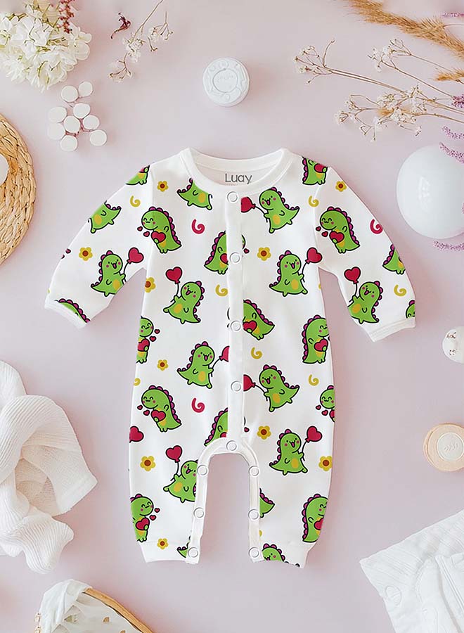 LUAY 100% Cotton Full Sleeves Baby Printed Romper,Sleepsuit for Baby Girls & Boys,_(Pack of 5)  - Image 5