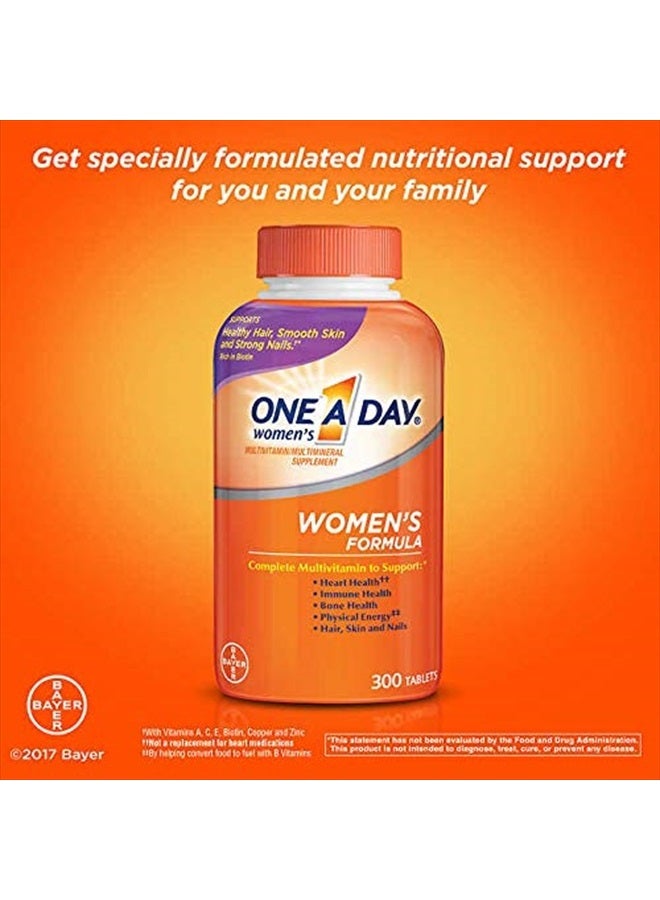ONE A DAY One-a-Day Women's Formula Complete Multivitamin 300 Tablets Bone Health Skin Health - Image 3