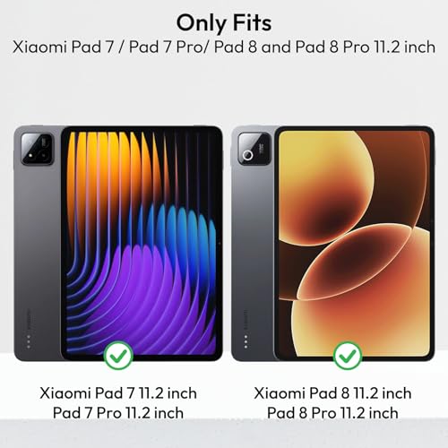 Robustrion Cover for Xiaomi Mi Pad 8/8 Pro/Xiaomi Pad 7/7 Pro 11.2 inch Cover Case with [Pencil Holder], Trifold Flip Case Cover for Xiaomi Pad 7/8 Cover [Auto Sleep Wake] - Black - Image 2