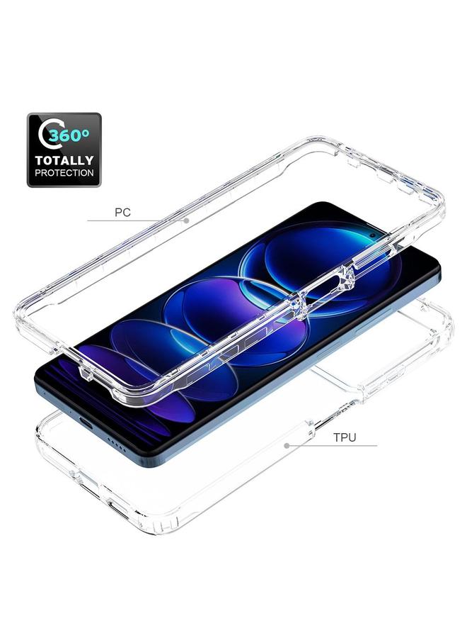 S-TOP Case For Redmi Note 12 Pro 5G Global Shockproof Clear Gradient PC + TPU Phone Case - Image 4