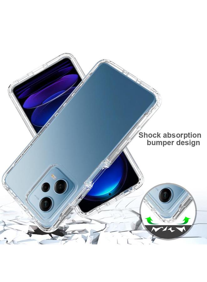 S-TOP Case For Redmi Note 12 Pro 5G Global Shockproof Clear Gradient PC + TPU Phone Case - Image 5