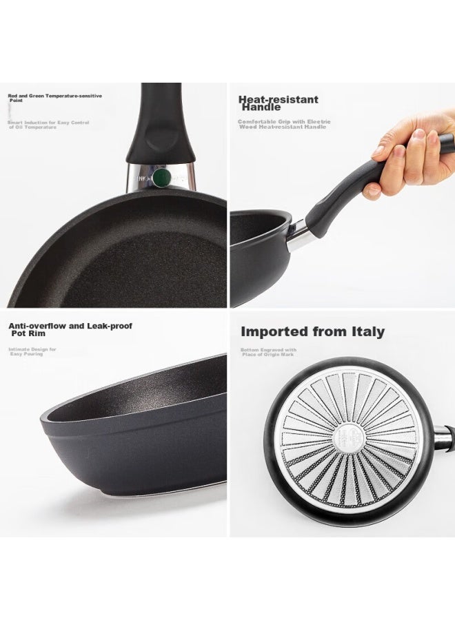 Ballarini Balalini Imported Flat-bottom Frying Pan, Household Titanium Non-stick Pan, Suitable For All Stoves, Pancake And Egg Frying Pan, Venice 24cm Frying Pan - Image 2