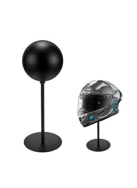 Helmet Stand Metal, Rotation Metal Stand Desktop Hanger Rack Helmet Stand Display for Motocycle Helmet, Caps,Hat, and Rugby Helmet