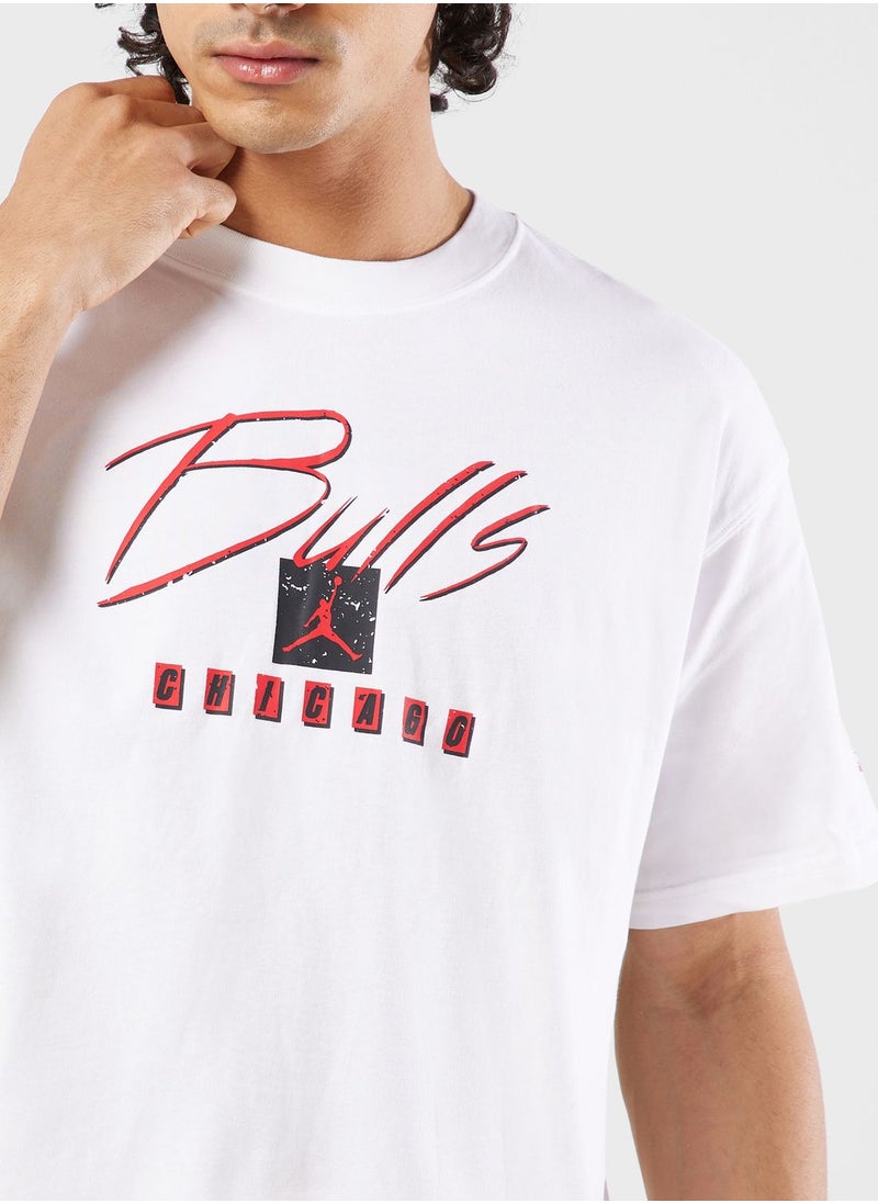 Jordan - Chicago Bulls Statement M90 T-Shirt - Image 1