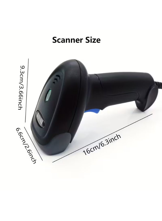 Versatile Handheld USB Wired Barcode & Qr Code Scanner - Supports 1D & 2D Codes For Retail, Supermarkets, And Warehouses - Image 5