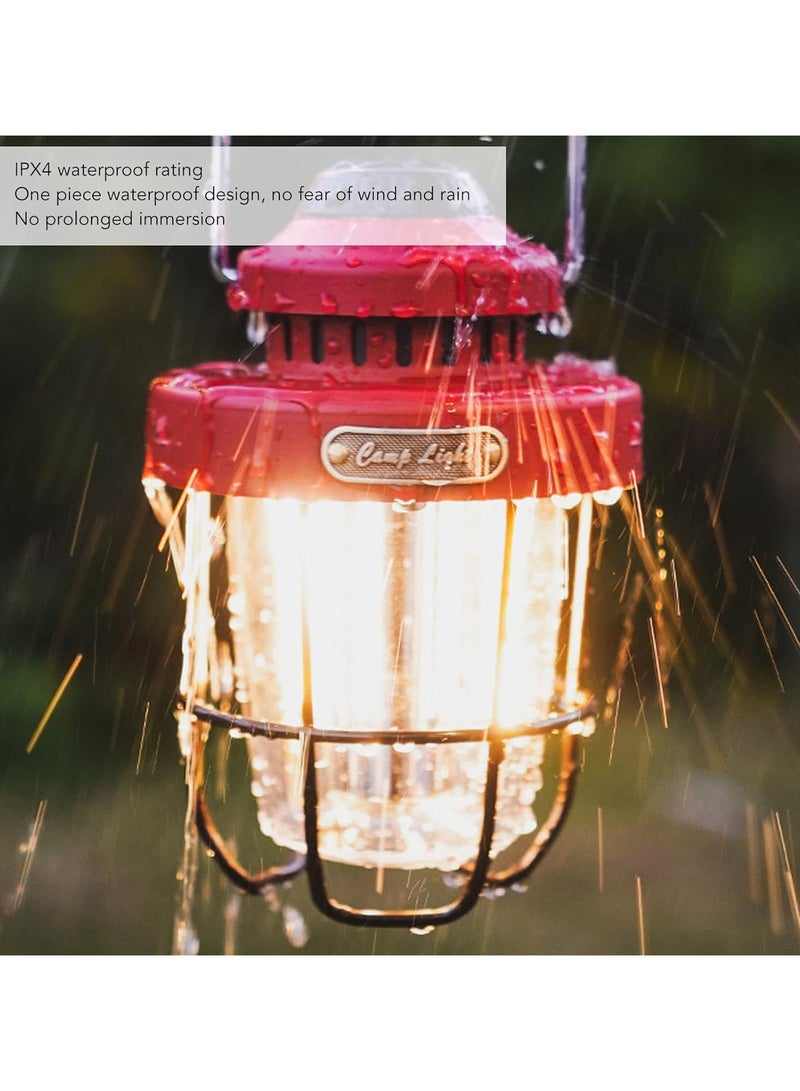 LED Camping Lantern Water Resistant Outdoor Flashlight Rechargeable Bright Rugged Tent Light for Power Outages Hiking Fishing Emergency Power Failure Hurricane USB Cable Included - Image 5