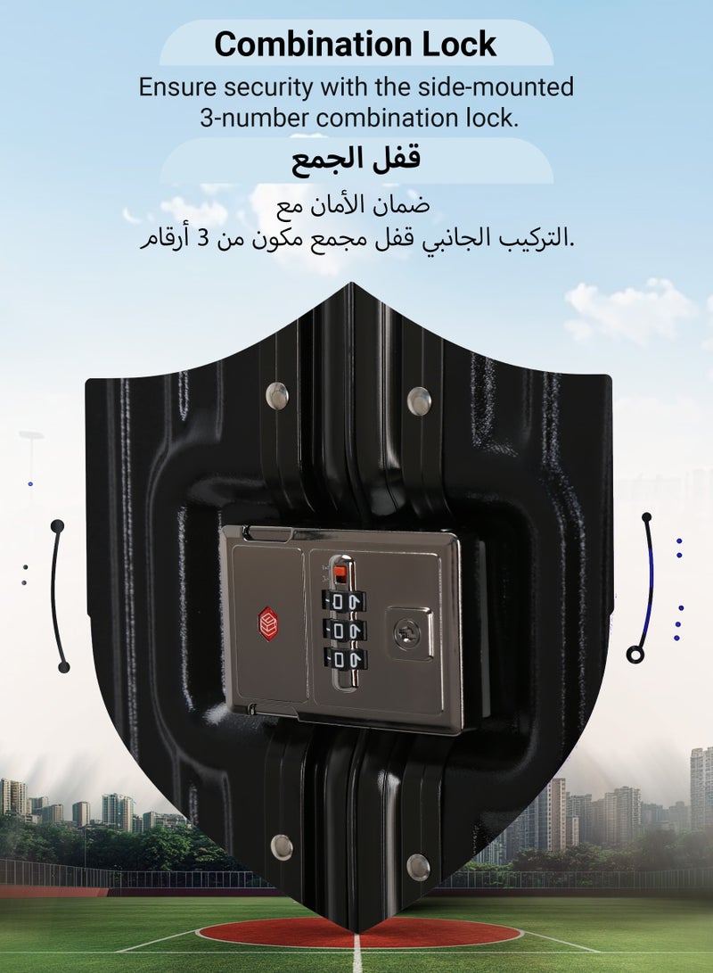 فيبتور مجموعة أمتعة PC صلبة بدون سحاب مكونة من 3 قطع حقيبة سفر قابلة للقفل TSA مقاس 20/25/29 بوصة  - Image 3