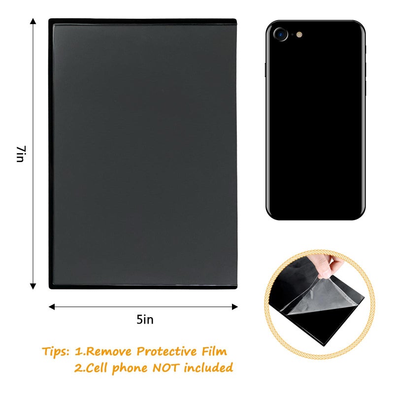 Mingting 10pcs 5x7 Magnetic Picture Frames for Refrigerator Reusable Magnets Fridge Photo Sleeves for Refrigerator Locker Office Cabinet Black - Image 2