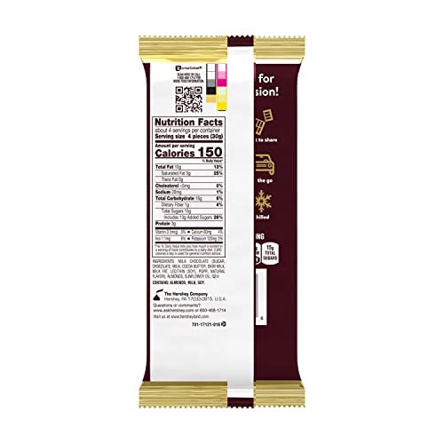 Hershey's HERSHEYS Milk Chocolate with Almonds XL Candy Bars 425 oz 12 Count 16 Pieces - Image 5