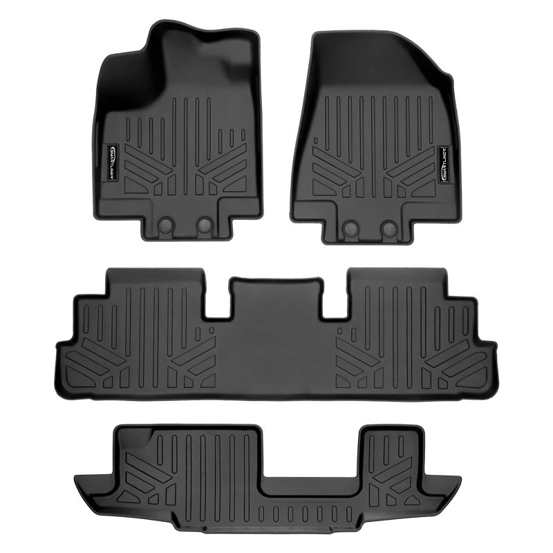 SMARTLINER Custom Fit Floor Mats 3 Row Liner Set Compatible with 20222025 Infiniti QX60
