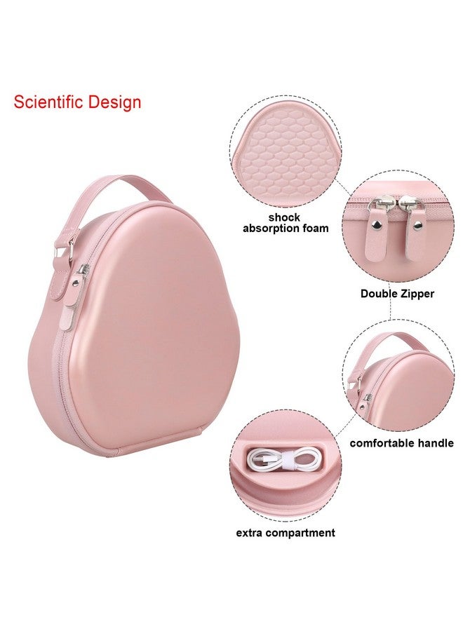 Elonbo Smart Case for Apple AirPods Max Over-Ear Headphones, AirPods Max Hard Carrying Case, Bluetooth Wireless Headphones Travel Protective Cover, Earphone Storage Bag, Pink - Image 3