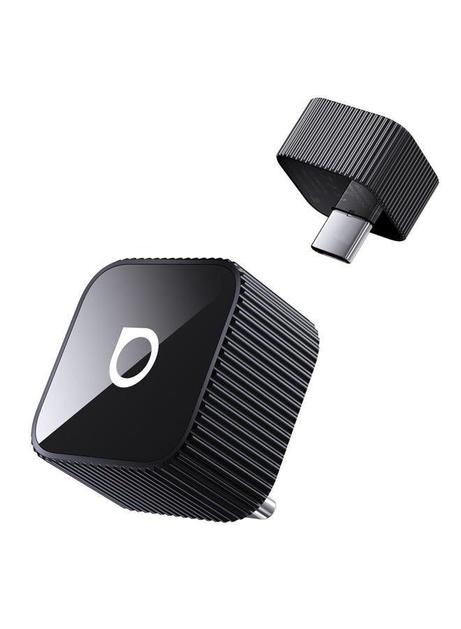 Ottocast 2026 Upgrade OTTOCAST Mini Slim (USB-C Edition), 2-in-1 Wireless CarPlay & Android Car Adapter for iOS 10+ & Android 11+, Multiuser, Plug & Play Converts Wired to Wireless(Black) - Image 1