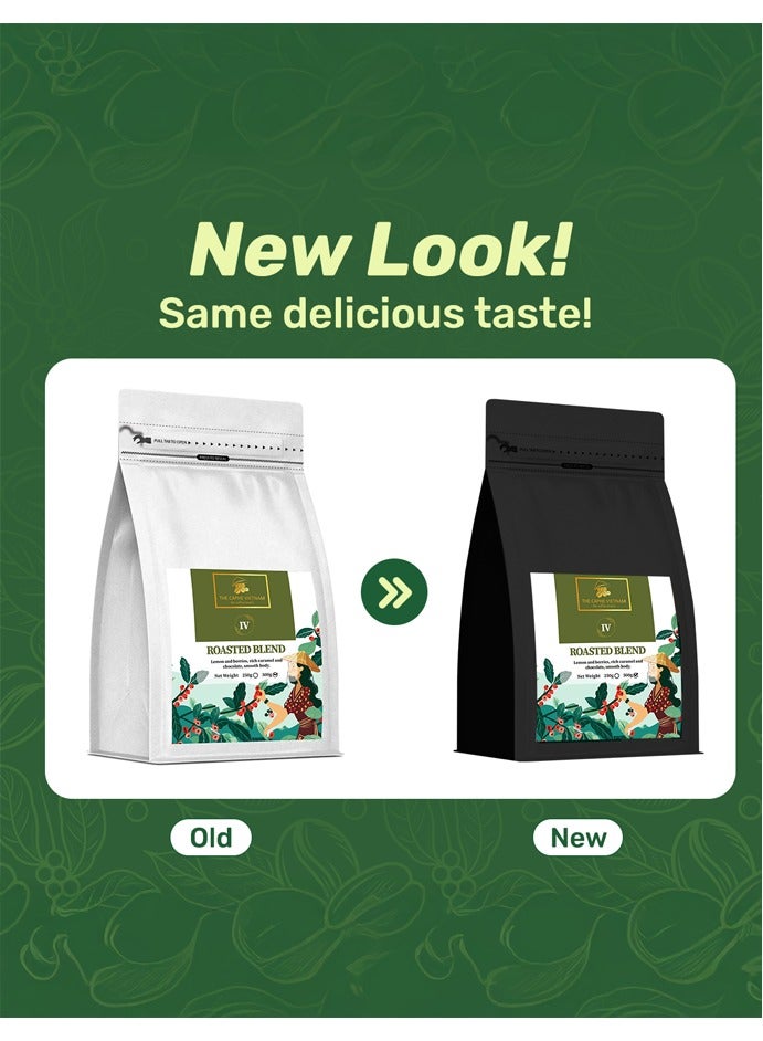 The Caphe Vietnam Roasted Blend Premium Whole Beans Coffee - 500 G | Ethiopian Arabica + Vietnamese Robusta | Premium Whole Coffee Bean - Image 2