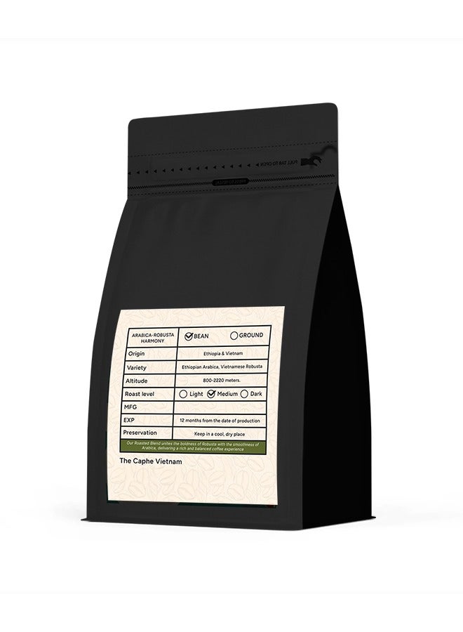The Caphe Vietnam Roasted Blend Premium Whole Beans Coffee - 500 G | Ethiopian Arabica + Vietnamese Robusta | Premium Whole Coffee Bean - Image 3