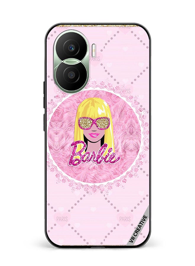 VR CREATIVE Protective Case Cover For Honor Play7T Pro Funky Barbie Design Multicolour - Image 1