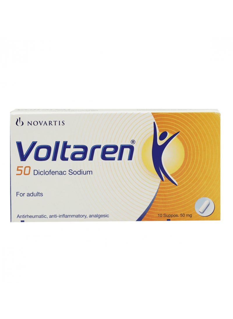NOVARTIS - Voltaren 50Mg Supps 10'S - Image 1