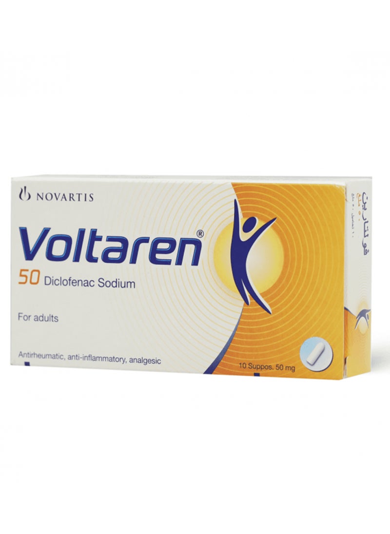 NOVARTIS - Voltaren 50Mg Supps 10'S - Image 1