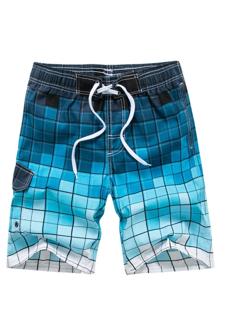 Loquat - Sports Loose Breathable Swimming Short Blue - Image 1