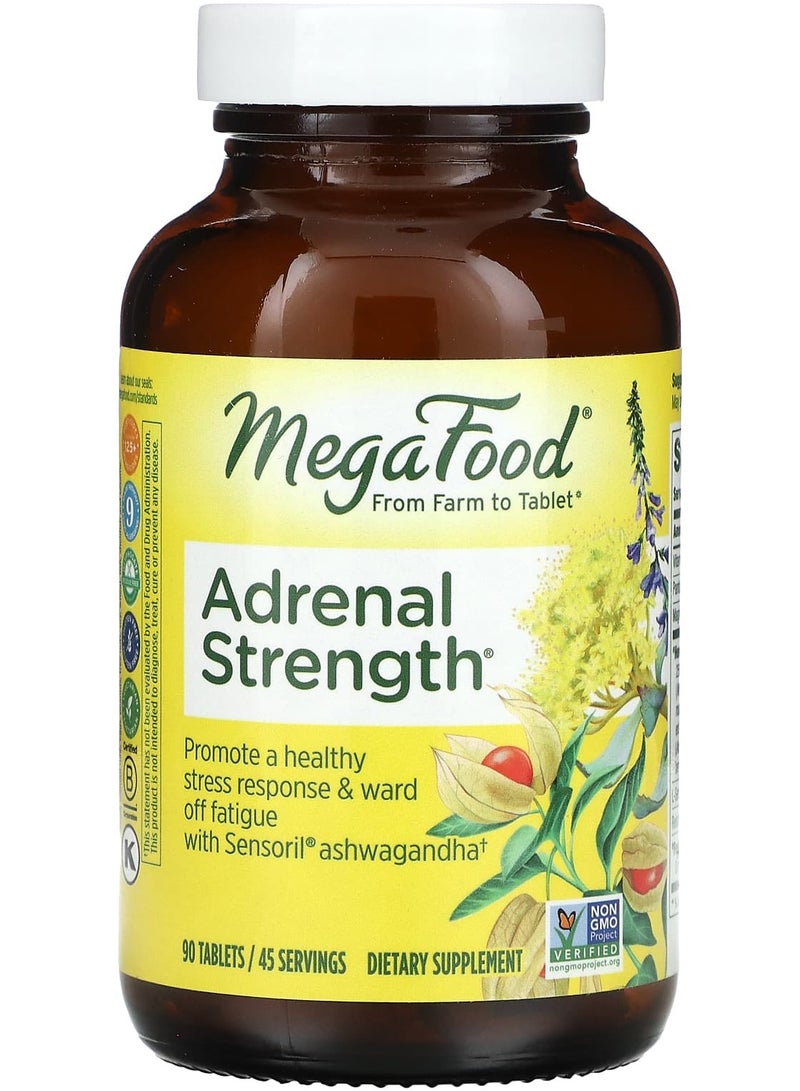 MegaFood Adrenal Strength, 90 Tablets