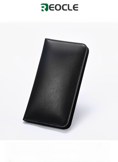 Wireless Charging Phone Case Phone Wallet Case Compatible with MagSafe Wireless Charging RFID Blocking Magnetic Leather Case 8 Card Slot Wireless Charging Protective Case
