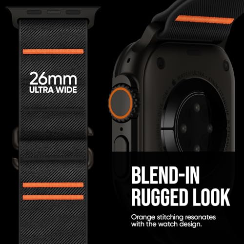 Suitisbest Sport Bands Compatible with Apple Watch Ultra Band 49mm 46mm 45mm 44mm 42mm Men Stretchy Nylon Sport Loop Strap with SHook for iWatch Series 11 10 9 8 7 6 5 4 3 2 1 SE 3 2 1 Ultra 3 2 1 - Image 3