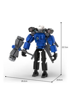 Y&D Skibidi Toilet Man Toy Building Blocks 405 PCS Thor Titan Toy Ideas Toys Battle Horror Game Model Ideas Toys Gifts for Adult & Kids 