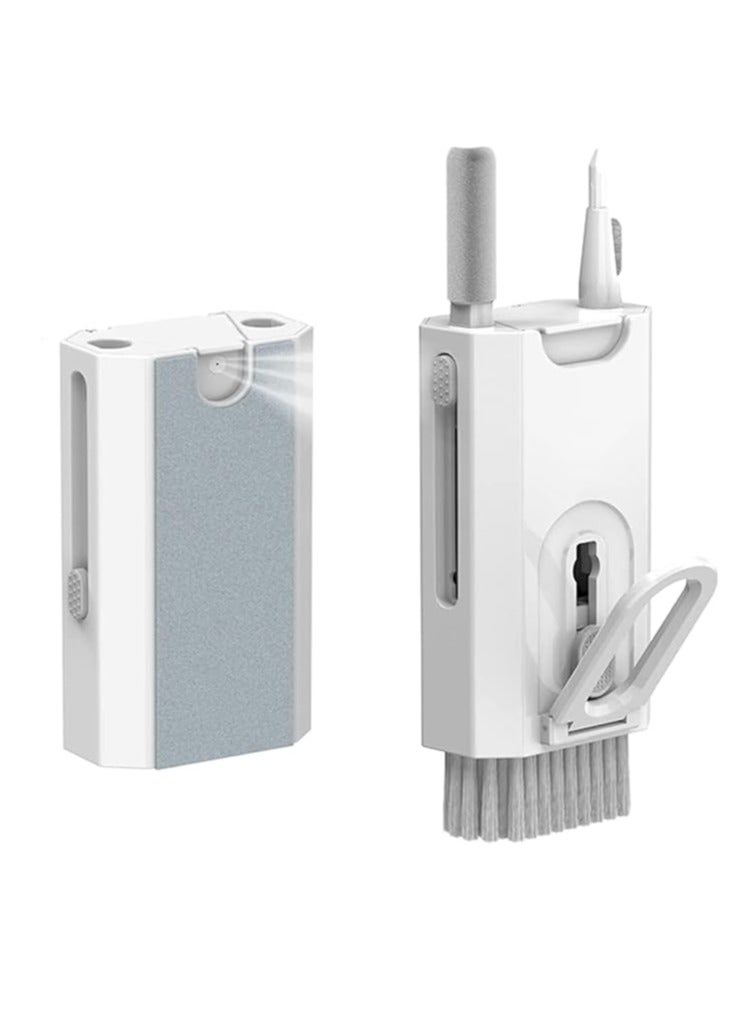 8 in 1 Electronic Cleaner Kit, Keyboard Cleaner Kit with Brush, Multifunctional Cleaning Kit, Electronics Cleaning Tool for Earphone, Keyboard, Laptop, Phone, PC Monitor (White)