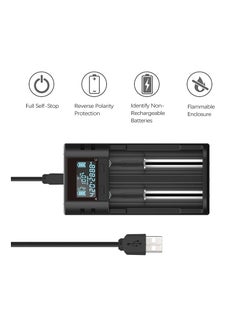 SYOSI 21750 21700 Battery Charger, LCD Intelligent 18650 Battery Charger Smart Charger Intelligent Battery Charger High-Speed Charger for 20700 22700 26650 26700 16340 (RCR123) 17500 17650 17670 18500  - Image 2