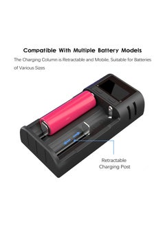 SYOSI 21750 21700 Battery Charger, LCD Intelligent 18650 Battery Charger Smart Charger Intelligent Battery Charger High-Speed Charger for 20700 22700 26650 26700 16340 (RCR123) 17500 17650 17670 18500  - Image 3