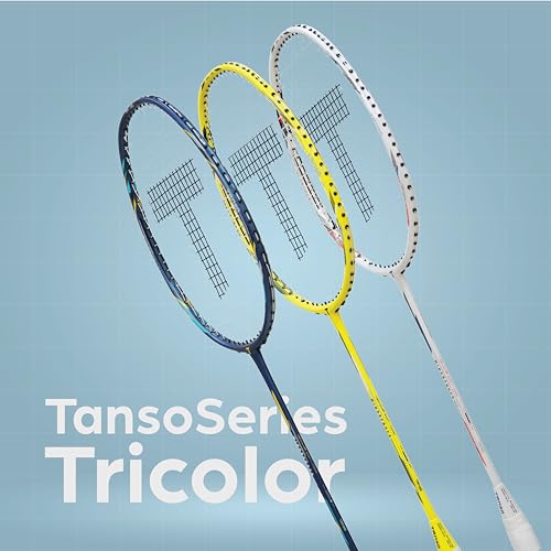 TANSO Windbender Full Graphite Ultra Light Weight Carbon Fibre Strung Badminton Racket (32 Lbs Tension, 680 mm Long, 77 Grams, Strung with Premium Strings and Full Racquet Cover) - Image 3