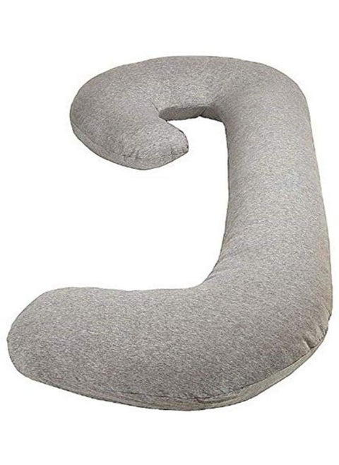 Snoogle Chic Jersey - Snoogle Replacement Cover with Zipper for Easy Use - Heather Gray