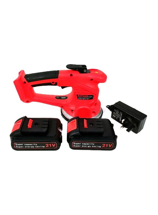 Boyuan 21V Cordless Tile Vibrator Tool, Electric Tile Leveling Machine with Adjustable Speed, Dual Batteries, Suction Cup Tile Laying Tool for Floor & Wall Installation - BY8001 - Image 1