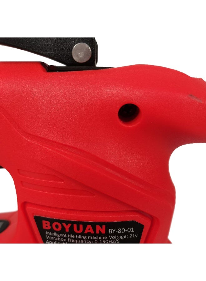 Boyuan 21V Cordless Tile Vibrator Tool, Electric Tile Leveling Machine with Adjustable Speed, Dual Batteries, Suction Cup Tile Laying Tool for Floor & Wall Installation - BY8001 - Image 3
