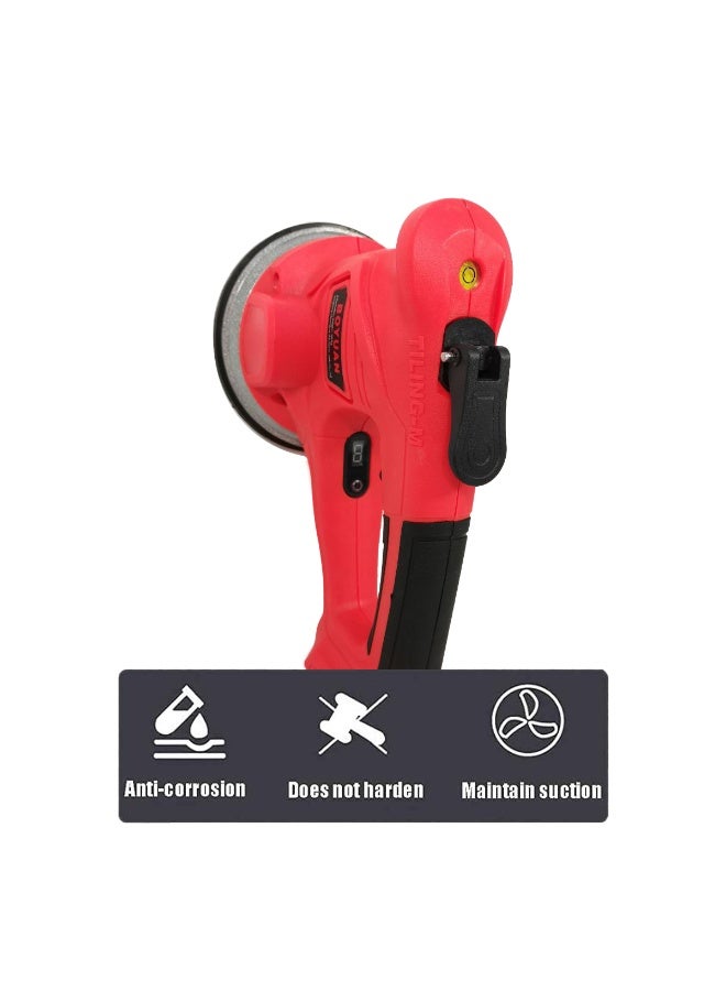 Boyuan 21V Cordless Tile Vibrator Tool, Electric Tile Leveling Machine with Adjustable Speed, Dual Batteries, Suction Cup Tile Laying Tool for Floor & Wall Installation - BY8001 - Image 5